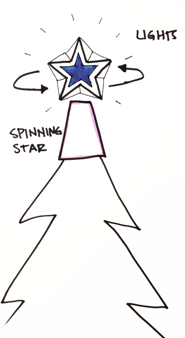 Spinning Star Christmas Tree Topper a littleBits Project by littleBits